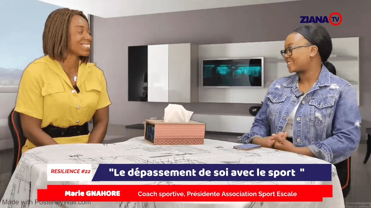 Marie Gnahoré dans l&rsquo;émission « Résilience » sur Ziana TV